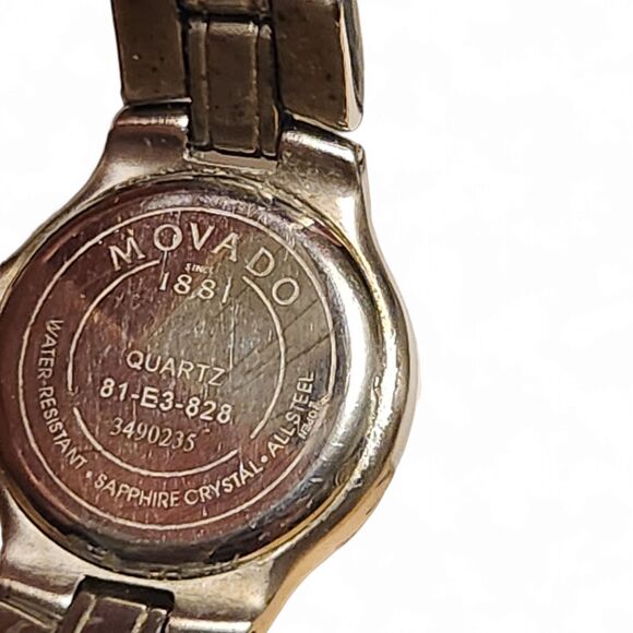 Movado 1881 Quartz Watch 81-E3-828 3490235, Sapphire Crystal, All Steel - Picture 4 of 7